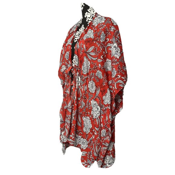 Umgee Medium Kimono Wrap Swimsuit Coverup Bathing - Picture 7 of 8